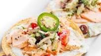 Greek Salmon Tostadas Greek Salmon Tostadas