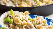 Cheesy Hamburger Pasta Skillet Cheesy Hamburger Pasta Skillet