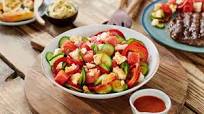 Ensalada de pepino y melón Ensalada de pepino y melón