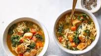 Lemon Chicken Orzo Soup with Kale Lemon Chicken Orzo Soup with Kale
