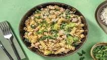 Easy Creamy Pork & Leek Fusilli with Parmesan Cheese Easy Creamy Pork & Leek Fusilli with Parmesan Cheese