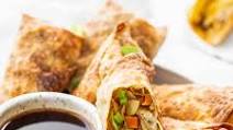 Air Fryer Egg Rolls with Spicy Ponzu Sauce Air Fryer Egg Rolls with Spicy Ponzu Sauce
