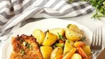 Easy Pork Chop Sheet Pan Dinner Easy Pork Chop Sheet Pan Dinner