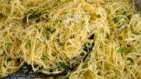 Angel Hair Pasta with Garlic and Parmesan Angel Hair Pasta with Garlic and Parmesan