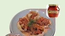 Pasta Shells with Beef, Artichokes & Roasted Red Pepper Pasta Shells with Beef, Artichokes & Roasted Red Pepper