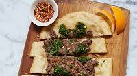 Beef Flatbread with Herb Sauce Beef Flatbread with Herb Sauce