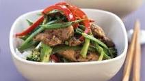 Thai style pork & vegetable stir fry Thai style pork & vegetable stir fry