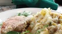 Irish Pork Chops (or tenderloin) with Potato Stuffing Irish Pork Chops (or tenderloin) with Potato Stuffing