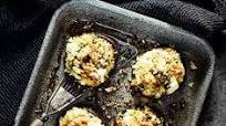 Feta-stuffed mushrooms with mustard slaw Feta-stuffed mushrooms with mustard slaw