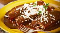 Enchiladas de mole con pollo Enchiladas de mole con pollo