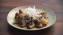 Tea Braised Pork Belly with Mushrooms, Daikon and Bean Curd Tea Braised Pork Belly with Mushrooms, Daikon and Bean Curd