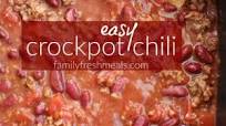 Easy Crockpot Chili Easy Crockpot Chili