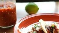 Crock Pot Carnitas Tacos with Red Chili Salsa Crock Pot Carnitas Tacos with Red Chili Salsa