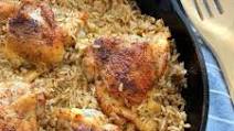 One-Skillet Chicken Thighs & Rice One-Skillet Chicken Thighs & Rice