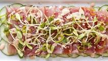 Tuna Sashimi with Ponzu Sauce Tuna Sashimi with Ponzu Sauce