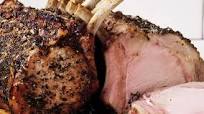 Double Rack of Pork with Burnt Orange-Caramel Pan Sauce Double Rack of Pork with Burnt Orange-Caramel Pan Sauce