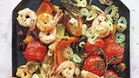 Garlicky shrimp with charred fennel Garlicky shrimp with charred fennel
