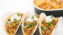 Pork Tacos with Chili Lime Rice and Corn easy prep & pan included Pork Tacos with Chili Lime Rice and Corn easy prep & pan included