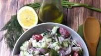 Cucumber Tomato Salad with Dill Yogurt Dressing Cucumber Tomato Salad with Dill Yogurt Dressing