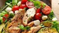 Chicken Avocado Caprese Salad Chicken Avocado Caprese Salad