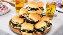 Brisket Sandwich with Crispy Onions and Pickles Recipe Brisket Sandwich with Crispy Onions and Pickles Recipe