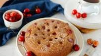Eggless Gluten-Free Vanilla Cake with Cherries Eggless Gluten-Free Vanilla Cake with Cherries
