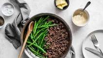 Easy One-Pan Ground Beef and Green Beans Easy One-Pan Ground Beef and Green Beans