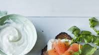Smoked salmon open-topped sandwich Smoked salmon open-topped sandwich