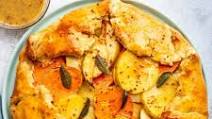 Savory Potato and Apple Galette with Cider Dijon Glaze Savory Potato and Apple Galette with Cider Dijon Glaze