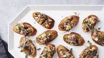 Miso-Roasted Wild Mushroom Crostini Miso-Roasted Wild Mushroom Crostini