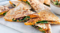 Red Pepper Hummus Quesadillas with Quinoa Peppadew Tabbouleh Red Pepper Hummus Quesadillas with Quinoa Peppadew Tabbouleh