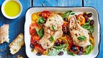One-Pan Pork Chop with Peppers, Olives & Capers One-Pan Pork Chop with Peppers, Olives & Capers