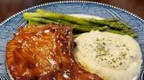 Chuleta al horno a la bbq🌺 Chuleta al horno a la bbq🌺