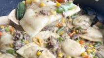 Ground Beef and Veggie Pierogie Skillet Ground Beef and Veggie Pierogie Skillet