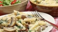 Kamut Pasta With Porcini Mushrooms and Baby Spinach Kamut Pasta With Porcini Mushrooms and Baby Spinach