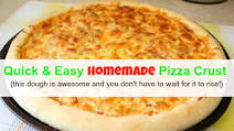 Quick and easy homemade pizza crust recipe Quick and easy homemade pizza crust recipe