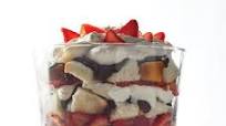 Strawberry Chocolate Angel Food Trifle Strawberry Chocolate Angel Food Trifle