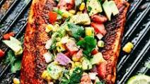 Grilled Salmon with Avocado Salsa Grilled Salmon with Avocado Salsa