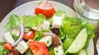 Vegan Greek Salad with Tofu Feta Vegan Greek Salad with Tofu Feta