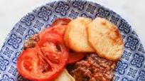 Kafta Bil Sanieh - Baked Kafta and Potatoes Kafta Bil Sanieh - Baked Kafta and Potatoes