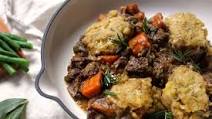 Slow Cooker Beef and Wine Stew with Cheesy Dumplings Slow Cooker Beef and Wine Stew with Cheesy Dumplings