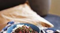 Curried mince with peas Curried mince with peas
