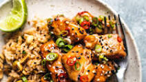 Thai Sweet Chili Air Fryer Salmon Bites Thai Sweet Chili Air Fryer Salmon Bites