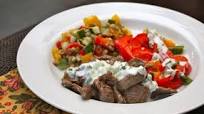 Lamb Gyro with Tzatziki Sauce Lamb Gyro with Tzatziki Sauce