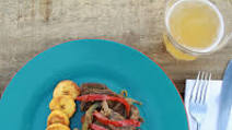 Dominican Bear Steak and Peppers Dominican Bear Steak and Peppers