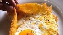 Crispy Cheddar Cheese And Sunny Side Egg Taco Crispy Cheddar Cheese And Sunny Side Egg Taco