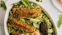 Pesto Salmon & Pasta Pesto Salmon & Pasta
