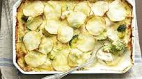 Creamy bacon and fish pie with potato topping Creamy bacon and fish pie with potato topping