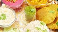 Recipe of Speedy Punjabi Thali / Choley Puri, Boondi Raita, Beetroot Raita, Rice Recipe of Speedy Punjabi Thali / Choley Puri, Boondi Raita, Beetroot Raita, Rice