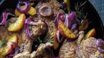 Pomegranate Molasses Pork Chops and Peaches Pomegranate Molasses Pork Chops and Peaches